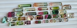 Pierre de tourmaline bio naturelle, facettée, de formes variées, gemme rare en vrac, au prix d'usine de gros. - Product Image 4