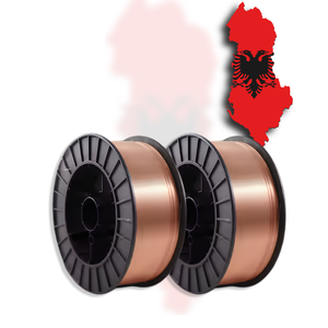 Fil de soudage MIG cuivré (AWS A5.18 ER70S-6) pour le marché albanais : support OEM ODM, bobine et emballage en tambour - Product Image 1