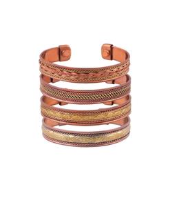 Bracelet artisanal en cuivre fait main, artisanat métallique ethnique, fournisseur exportateur d'Asie, Inde - Product Image 2
