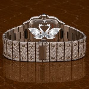 Custom Made Moissanite Diamond Watch Men Luxury Full Stone Setting Wristwatch - Product Image 4