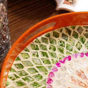 Bandeja de Servir con Incrustaciones de Madreperla, Acabado Lacado, Ecológica, Impermeable, Plegable, Color Personalizado, Bandeja para Café, Apta para Alimentos, Vietnam - Product Image 4