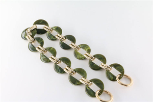 60CM Long Tortoiseshell Marble Acrylic Purse Chain Handle <b>Strap</b> <b>Replacement</b> for Handbag or Shoulder <b>Bag</b> - Product Image 4