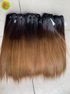 Peluca y Extensiones de Cabello Humano Virgen Vietnamita de Alta Calidad VuyHair, de un Solo Donante, con Doble Trama a Máquina. Contáctenos para el Empaque. - Product Image 1