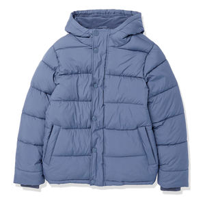 Custom Plus Size <b>Men's</b> Puffer <b>Jacket</b> Winter Casual Waterproof Hooded Outdoor Fashion Light Blue Color Winter <b>Jacket</b> For <b>Men's</b> - Product Image 1