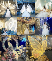Accessoires de mariage personnalisables Led Road Leading Stand Garden Enchantment Décoration Light Flower Wedding For Wedding Event
