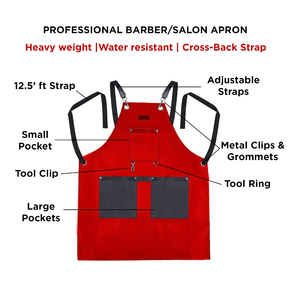 Multi Slot Barber Waist Apron Professional Scissor <b>Pouch</b> Black Leather Hair Stylist <b>Tool</b> <b>Belt</b> Bag Custom Manufacturer - Product Image 4