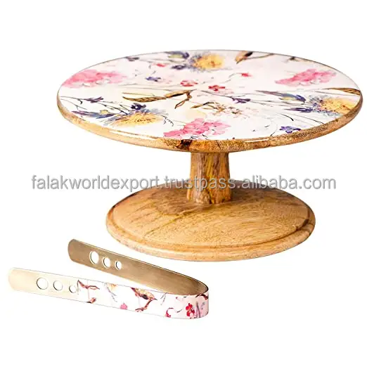 Alta richiesta in legno colorato torta stand di alta qualità e nuovo uso di design per la festa di anniversario da Falak mondo di esportazione