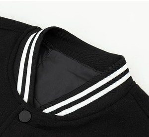 Blouson Bomber Vintage Homme en Polyester avec Broderie Frontale et Patchwork, Style Moto et Baseball, Coupe Ample, Automne Hiver - Product Image 2