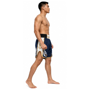 กางเกงมวยไทย MMA คุณภาพสูง ผ้าโพลีเอสเตอร์ 100% 220 กรัม ผ้าแคนวาสเนื้อแน่น ระบายอากาศได้ดี แห้งเร็ว ยืดหยุ่น เอวยางยืด - Product Image 5