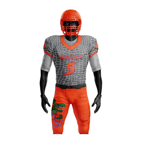 Customizable OEM American Football Uniforms Unisex Team Name Letter Embroidery Heat-Transfer Printing Quick Dry Regular Sport - Product Image 3