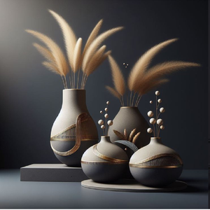 Sculpture abstraite de flamme blanche avec un intérieur doré et une sphère flottante. Lux moderne disponible à prix de gros. - Product Image 4