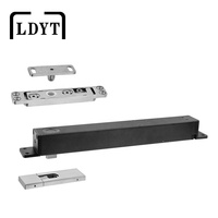 Charnière pivotante à décalage latéral EN3-4 en acier inoxydable, sans creuser, pour porte en verre encadrée, capacité 120 kg, ressort de sol hydraulique de type came