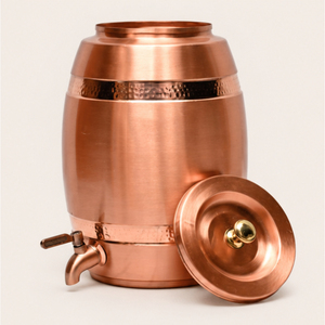 Wholesale Premium Quality Copper Water Cooler Barrel Shape Pure Copper Water Dispenser for Kitchen & Events Metal Drinkware - Product Image 1