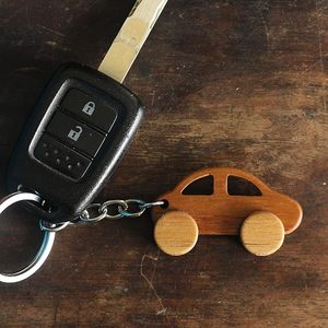 Tradebyd <b>Personalized</b> Wooden <b>Keychain</b> Engraved Design for Clients - Product Image 1