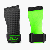 Poignées de musculation ZOTO pour entraînement croisé, sangles de levage rembourrées en cuir épais pour les rameurs et les tractions