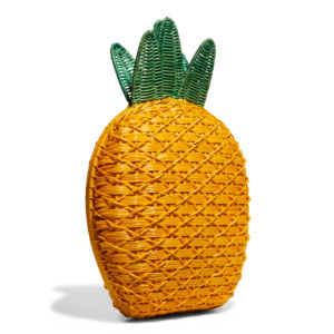 Jaune ananas enfants été plage aller voyage pique-nique rotin sacs pour enfants design créatif unique tressé à la main bébé sac - Product Image 2