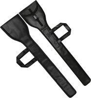 Étui de transport pour épée des Chevaliers Templiers maçonniques, en cuir noir, léger, rembourré, avec fermeture à boucle, pour Noël