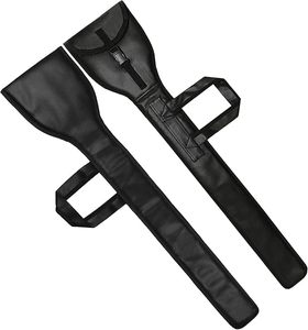 Étui de transport pour épée des Chevaliers Templiers en cuir noir |   Sac de rangement rembourré doux avec fermeture à boucle - Product Image 1