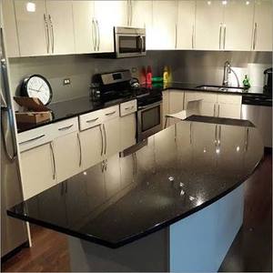 Galaxy Granite Polished Kitchen Island Countertop Natural <b>Stone</b> Work Surface for Modern Kitchen Renovation - Product Image 1