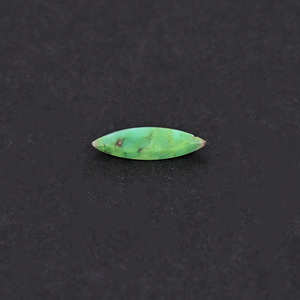 Turquoise Mohave vert naturel, pierre précieuse en vrac, 0,3 carat, taille marquise 10x3 mm, cabochon à dos plat pour la fabrication de bijoux |   1 pièce - Product Image 4