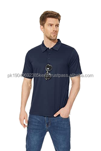 Polos de Manga Corta para Hombre de Alta Calidad en Colores Sólidos con Logotipo Personalizado Bordado, Transpirables y de Secado Rápido - Product Image 2