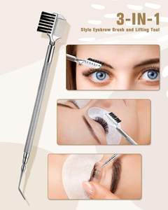 Separador de Pestañas de Punta Fina con Peine para Lifting, Tinte y Permanente, Mango Antideslizante de Acero Inoxidable - Product Image 4