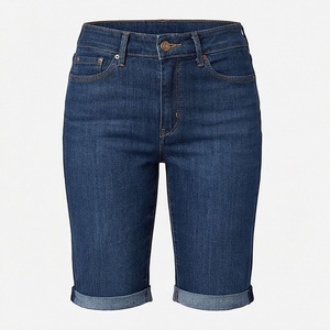 Shorts en jean respirants sur mesure pour femmes, style streetwear d'été, décontractés et tendance, couleur personnalisable, haute qualité - Product Image 1