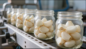 Ready-to-Eat Garlic Cloves in Glass <b>Jar</b> | Private Label Exporter preserved in Brine - Product Image 3