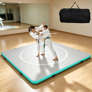 Colchoneta Inflable de Lucha Libre de 16 pies/13 pies/10 pies, Colchonetas de Jiu Jitsu <span class=keywords><strong>para</strong></span> Gimnasia en Casa, Interior y Exterior, BJJ, MMA, Grappling, Judo, Boxeo - Product Image 5