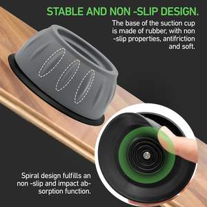 Pads anti-vibrations universels Zenara en plastique, 4 pièces, absorbant les chocs, antidérapants, pour lave-linge et sèche-linge - Product Image 2