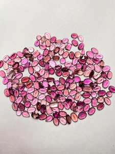 Lote de gemas facetadas de turmalina rosa, turmalina natural tallada, piedras sueltas de 6x4mm 7x5mm para la fabricación de joyas - Product Image 2