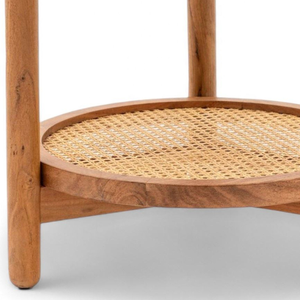 Luxury Design Coffee <b>Table</b> <b>Rattan</b> Shelf with Teak Wooden Frame Material and <b>Rattan</b> Shelf for Home Furniture Decoration - Product Image 5