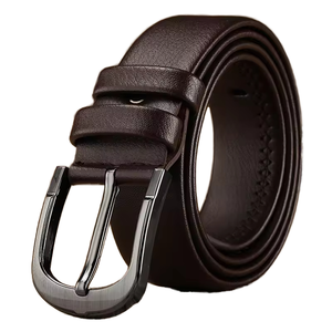 Cinturón de Cuero Clásico para Hombre, Hebilla de Aleación Informal, Color Negro y Marrón, Fabricado por RIMZA INDUSTRIES - Product Image 4