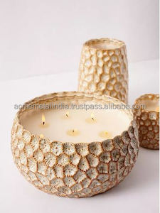 โถเทียนพร้อมชามไม้แบบวางบนโต๊ะของขวัญและของตกแต่งบ้านที่ทำจากโลหะของตกแต่งคริสต์มาสของตกแต่งบ้าน - Product Image 6