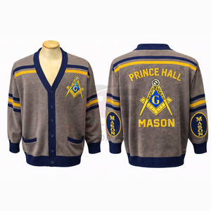 Men’s Masonic Logo Sweater – Premium Knitted Freemason Pullover, Comfortable Casual Winter Wear, Custom Design & Private Label - Product Image 3