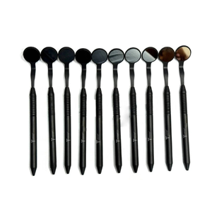 Espejos Dentales de Rodio de Doble Cara y Mango Negro de Calidad Premium, Juego de 10 Piezas, Instrumentos Quirúrgicos de Acero Inoxidable para Ortodoncia, CE - Product Image 1