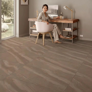 Azulejos de Pared de Porcelana Brillante Modernos Sabia Brown, 2x4 Pies, Resistentes a las Manchas, Colección con Apariencia de Piedra para Baño y Uso en Exteriores, Adhesivos - Product Image 5