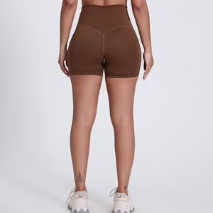 High Waist V Shape Butt Lifting Breathable Spandex Biker <b>Shorts</b> Quick Dry <b>Seamless</b> Look Hot Women <b>Gym</b> Yoga Running <b>Shorts</b> - Product Image 4