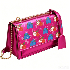 Bolso bandolera multifuncional para mujer, de marca privada al por mayor, con diseño de correa de hombro metálica y forma cuadrada pequeña. - Product Image 4