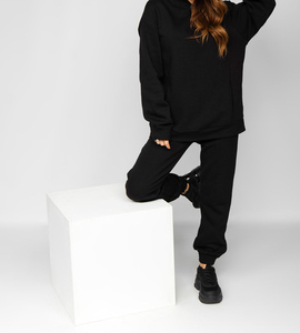 2026 New High Quality Women Oversized Hooded Tracksuits Winter Spring Workout Sports Casual Wear Double <b>Zipper</b> Design - Product Image 2