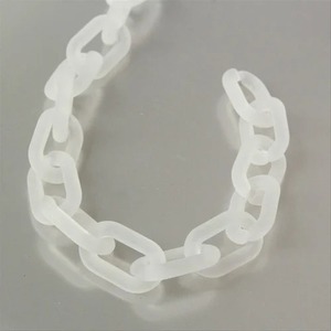 Porte-clés en résine à maillons, forme irrégulière, bleu transparent, artisanat tendance - Product Image 6
