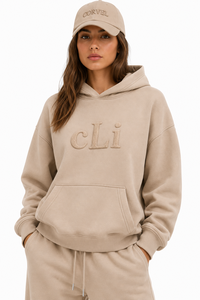 Ensemble de survêtement brodé avec sweat à capuche oversize et pantalon palazzo fluide, haute qualité, pour hiver et automne, vente en gros - Product Image 3