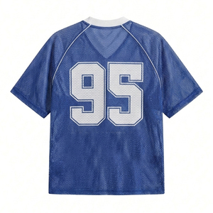 Camiseta de Fútbol Americano Personalizada 2026, Transpirable, de Malla, para Hombre, Cuello en V, Secado Rápido, Uniforme de Entrenamiento - Product Image 2