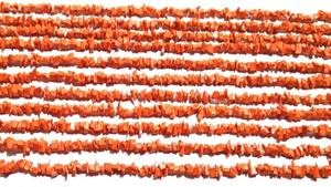 ลูกปัดปะการัง SRK GEMS Coral Hydro Chip Beads ทรงก้อนเล็ก ขัดเงา ขนาด 17 นิ้ว 34 นิ้ว ร้อยเป็นเส้น รับรองโดยบุคคลที่สาม สำหรับทำเครื่องประดับ - Product Image 3