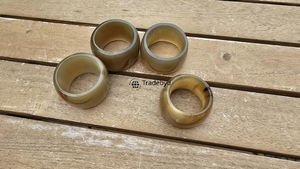 Anneau de serviette en corne de qualité supérieure, élégant, fait main, décoration de table, Tradebyd - Product Image 6