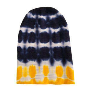 Chapeau tricoté pour femme en acrylique 100% pour l'hiver, logo personnalisé, dégradé tie-dye, fil camouflage, broderie 3D, inspiré de la plage - Product Image 3