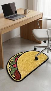 Alfombra de Lana Hecha a Mano con Diseño de Comida, Antideslizante, de Forma Regular, Personalizada y de Primera Calidad, para Sala de Estar o Dormitorio - Product Image 3