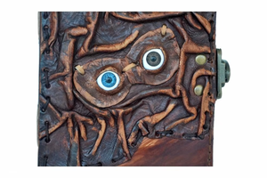 Libro de hechizos Hocus Pocus, cuaderno de cuero genuino con bordes deshilachados, diario Grimoire del Tercer Ojo, cuaderno vintage de las Sombras o diario personal - Product Image 5