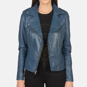 Solid Color Women Leather <b>Jacket</b> New Arrival Women Leather <b>Jacket</b> <b>Light</b> Weight Women Leather <b>Jacket</b> - Product Image 4
