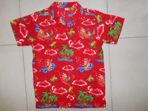 <b>Men's</b> Short Sleeve <b>Hawaiian</b> <b>Shirt</b> Black Christmas Cloud Palm Tree Island Print Button Down Summer Top - Product Image 2